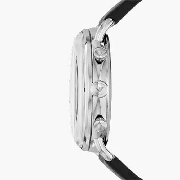 Emporio Armani Men's Chronograph Black Leather Watch - AR11143 - Picture 3 of 3